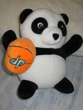 Dude Perfect Panda Plush Basketball Stuffed Animal Toy Black White DP